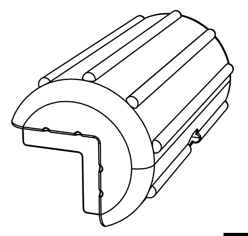 Osculati Eckdockschutz blau 33.519.71