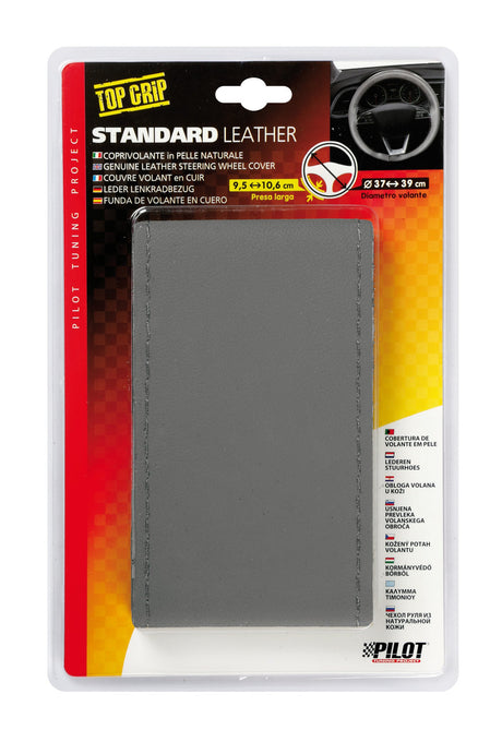 Pilot Standard, coprivolante in pelle - L -  37/39 cm - Grigio
