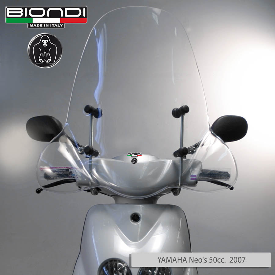 Biondi Parabrezza Club + Kit Attacchi Garelli Astro 50 2003 - Trasparente