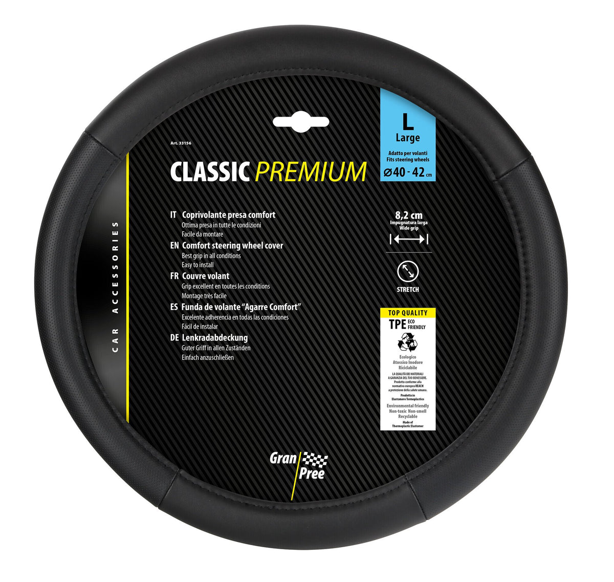 Gran Pree Classic Premium, coprivolante in Skeentex - L -  40/42 cm