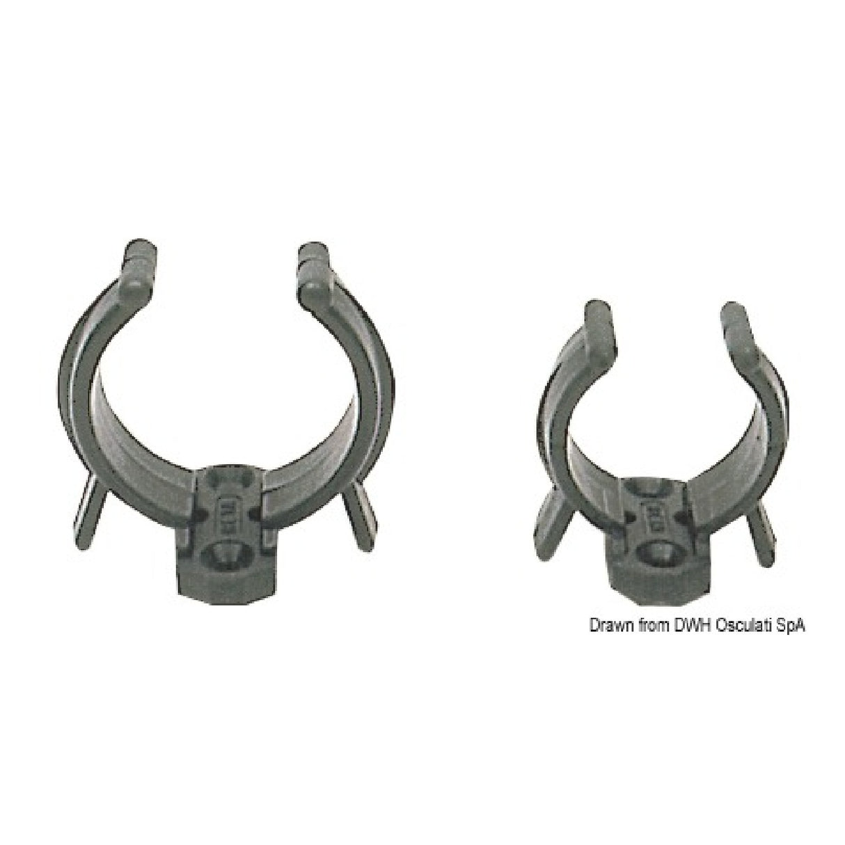Clip de remo/mango de nailon blanco Osculati 34.354.25