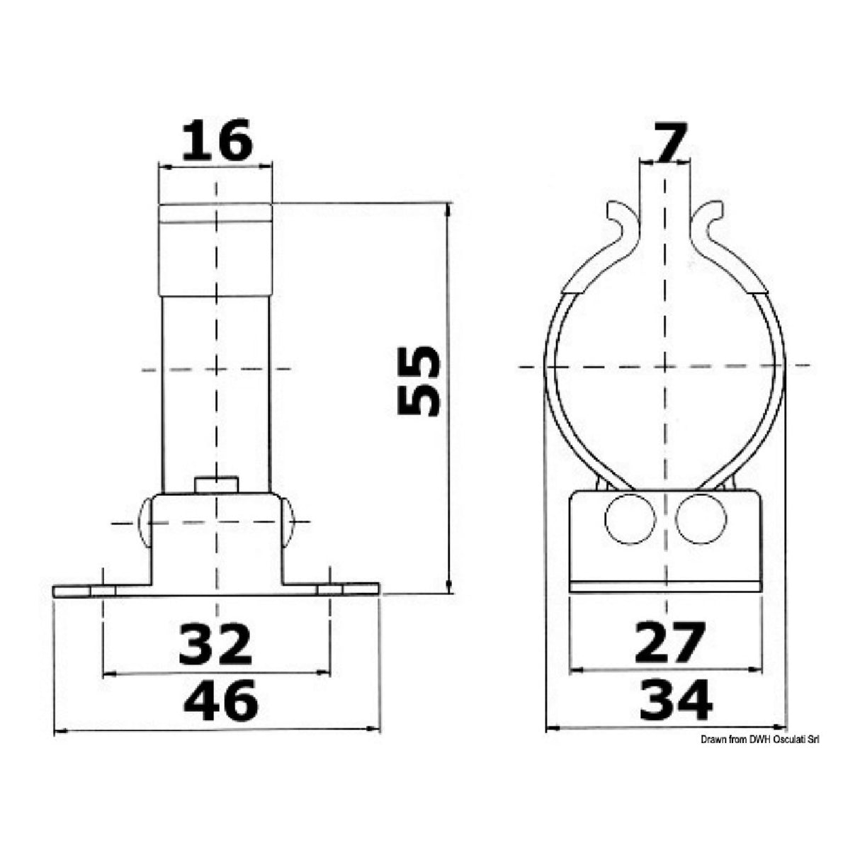 Osculati Clip in Acciaio Inox