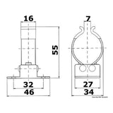 Osculati Clip in Acciaio Inox