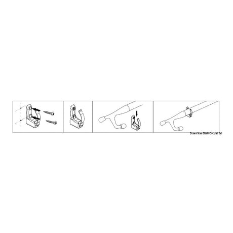 Osculati Clip a molla per fissaggio ganci d'accosto 34.359.00 - 1 Confezione 34.359.00 - AmerigoStore