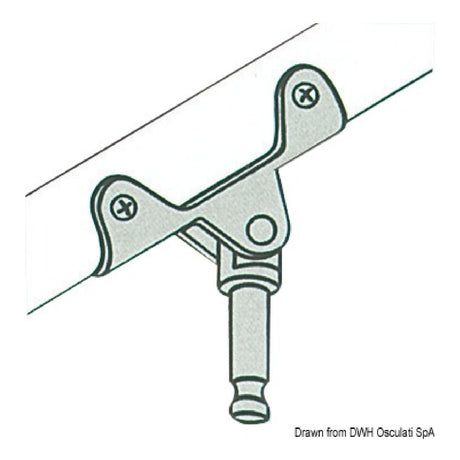 Osculati Scalmo ottone cromato per canotti 34.430.10