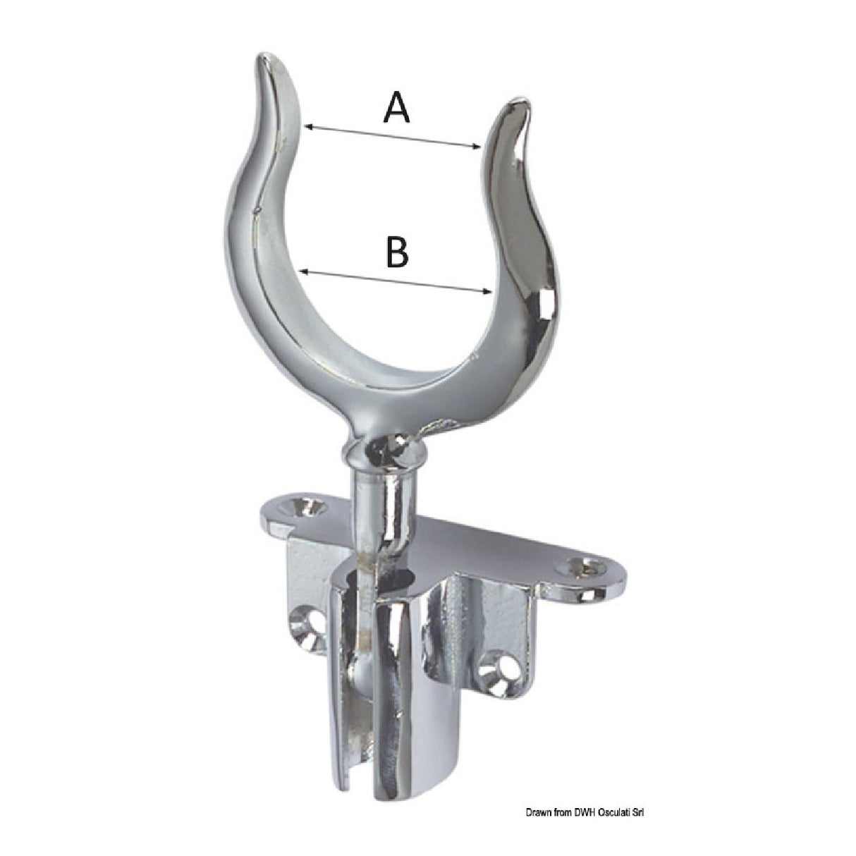 Osculati Speciale scalmo in ottone cromato 34.433.00
