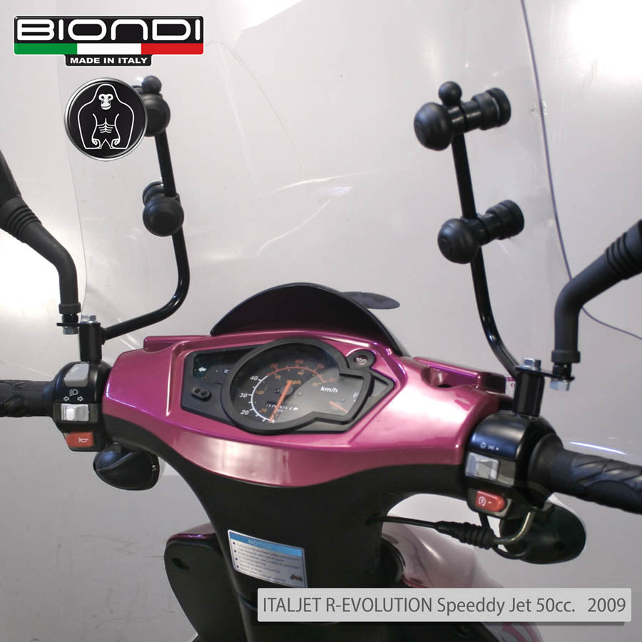 Biondi Kit Attacchi Parabrezza per Italjet Speedy Force e Speedy Jet