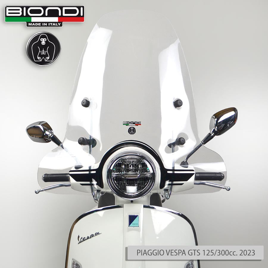 Biondi Parabrezza Club Piaggio Vespa Rally 1968 con Kit Attacchi