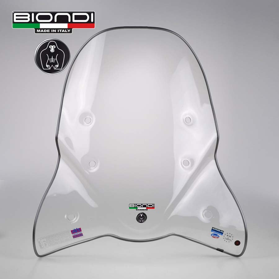 Biondi Parabrezza Club Trasparente + Attacchi Italjet Dragster 50 1995
