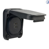 Di-Tec Presa doppia USB-C da esterno Serie Ventura 12/24V IP68