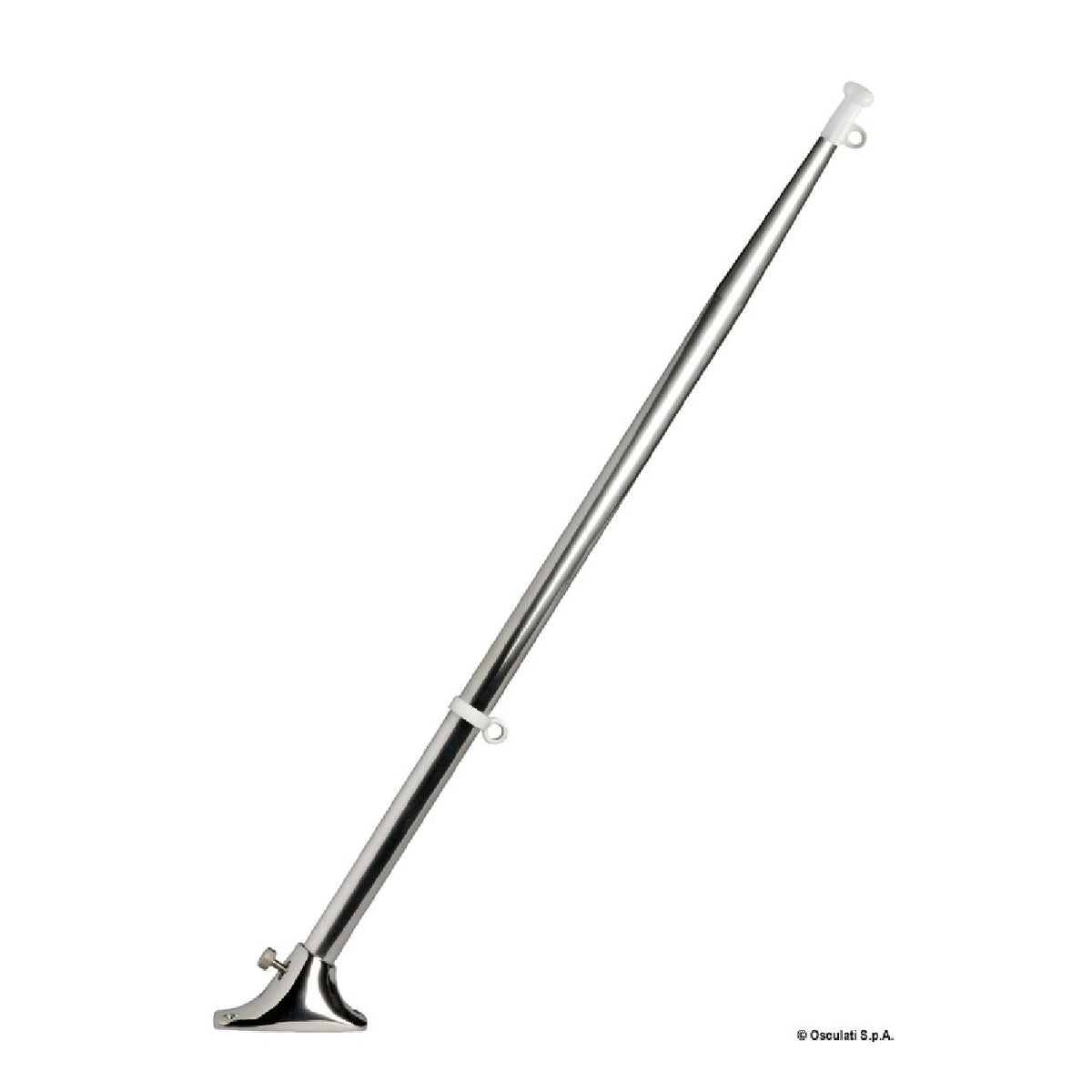 Osculati Fahnenmast aus Edelstahl mit konischem Querschnitt 35.390.00