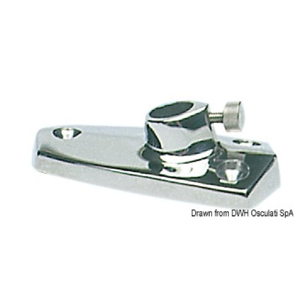 Base de ABS cromado Osculati para asta de bandera 35.390.00 35.390.03