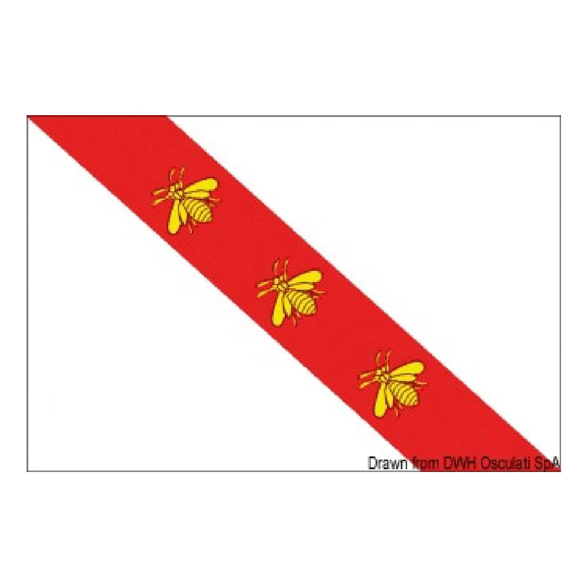 Osculati italienische Regionalflagge Elba 35.418.01