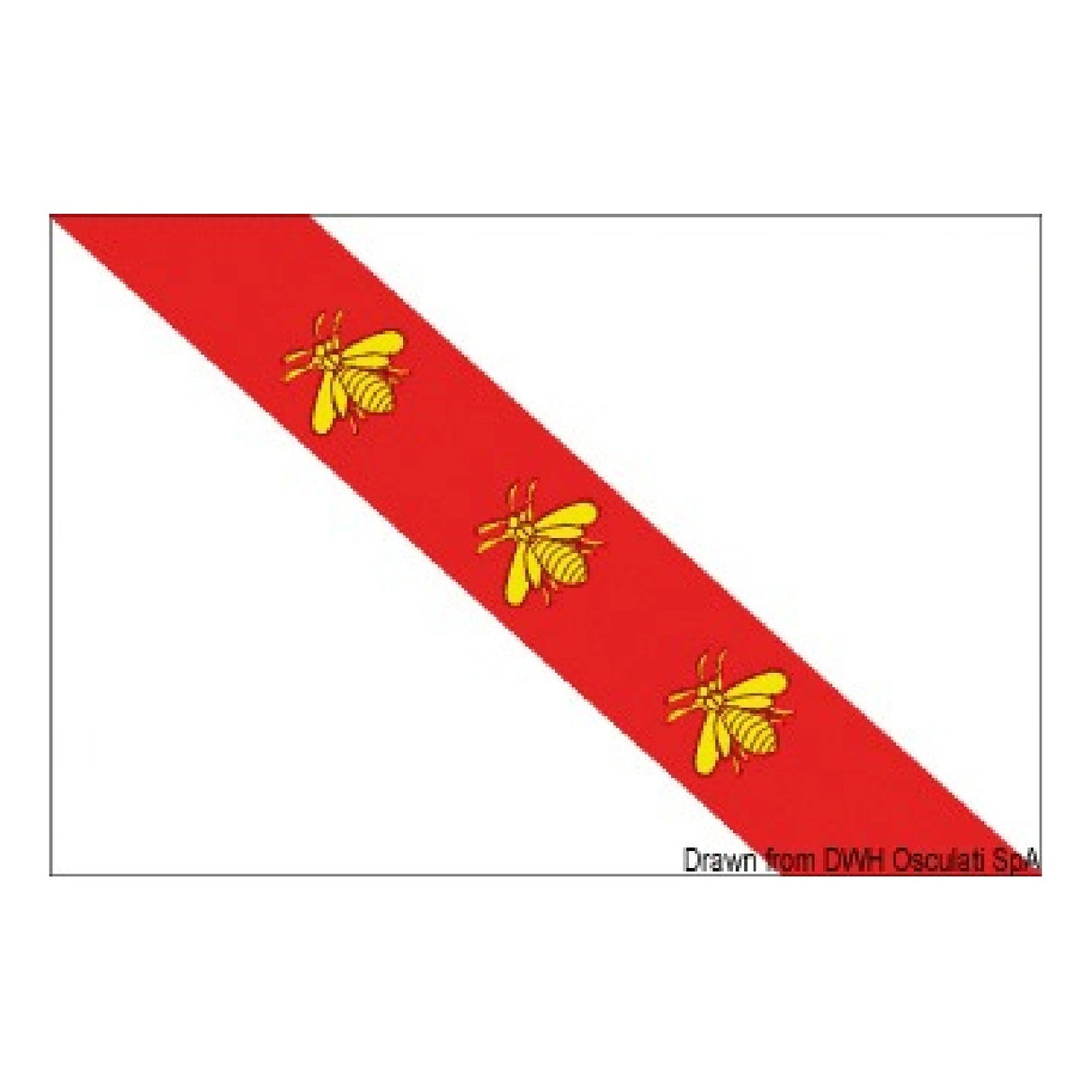 Osculati bandera regional italiana Elba 35.418.01