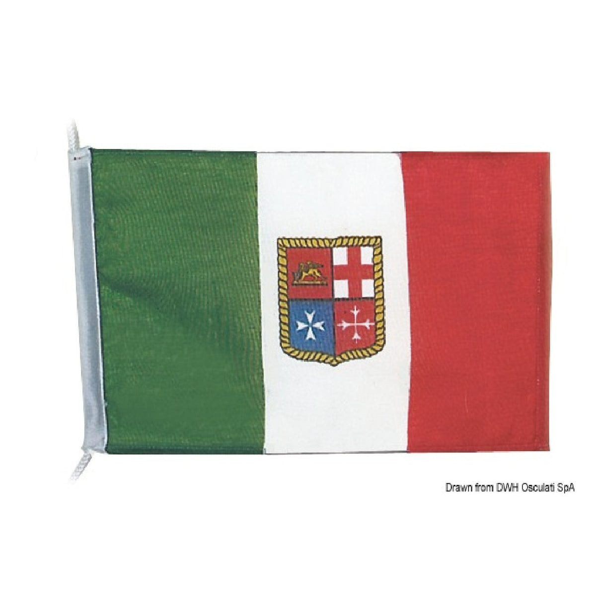 Bandera italiana de Osculati en poliéster ligero 35.459.01