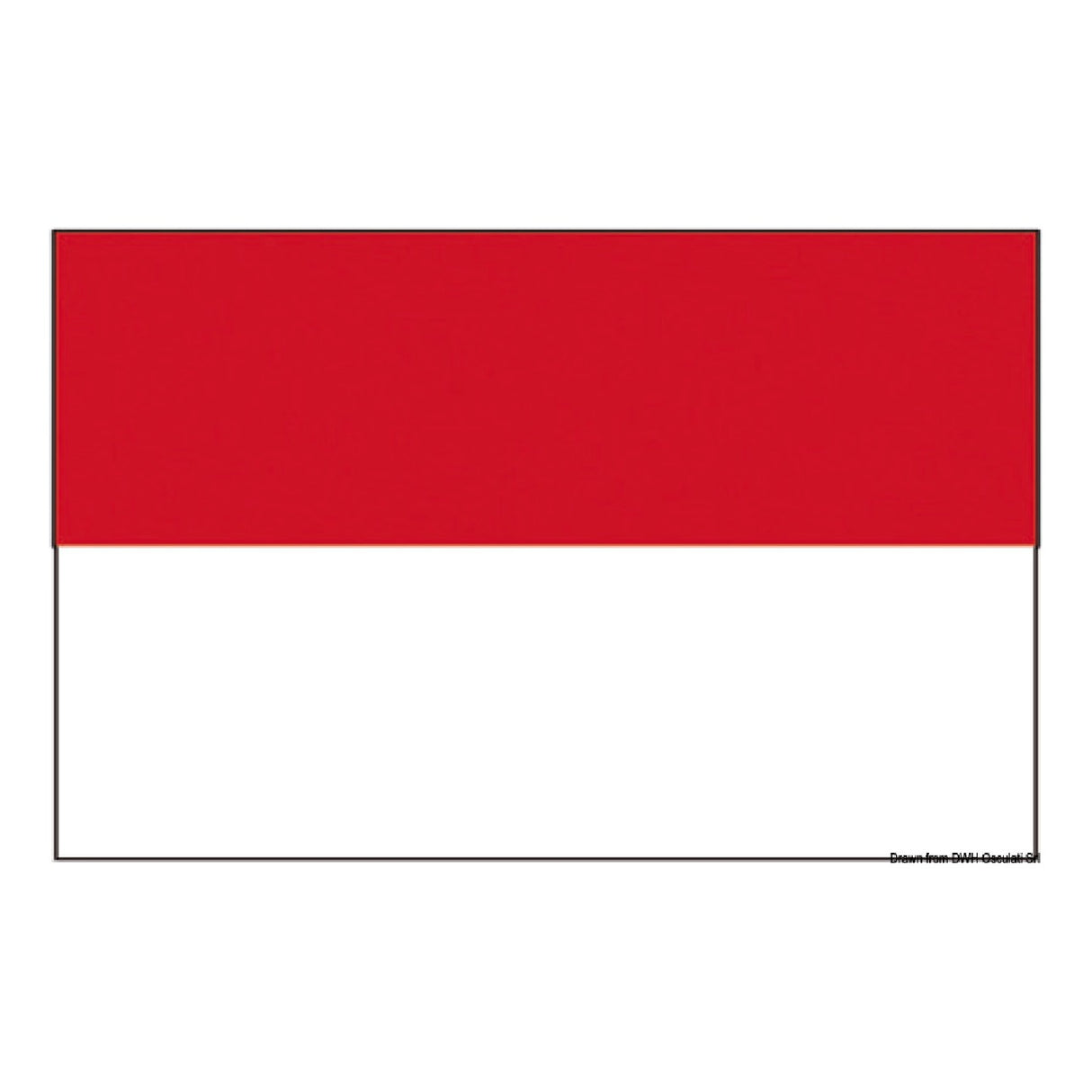 Osculati-Flagge Fürstentum Monaco 35.487.01