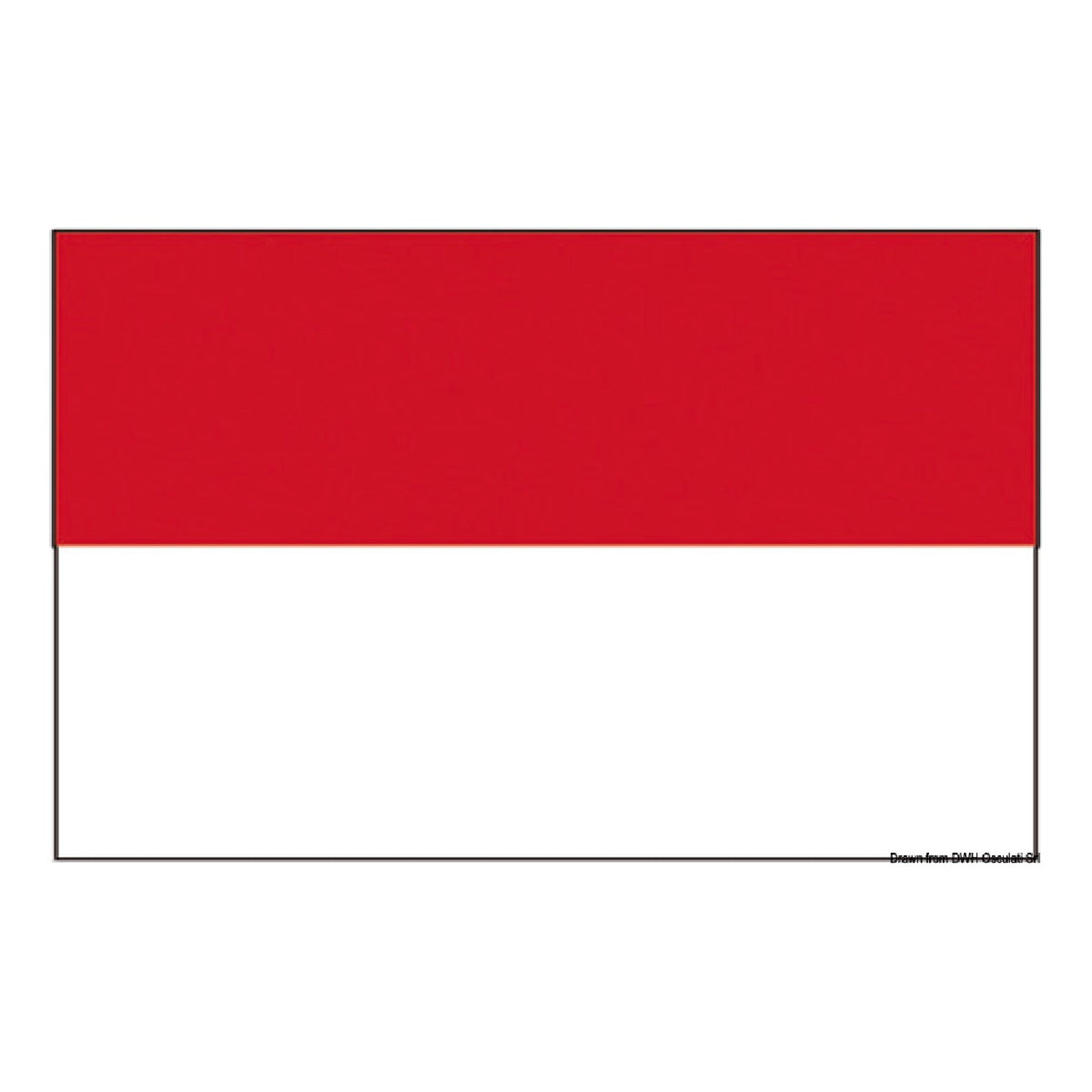 Osculati-Flagge Fürstentum Monaco 35.487.01