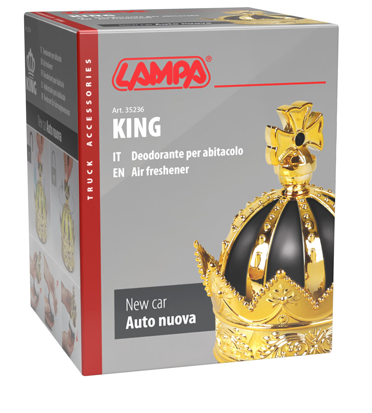 Lampa King, deodorante per ambiente, 50 ml - Auto Nuova 35236