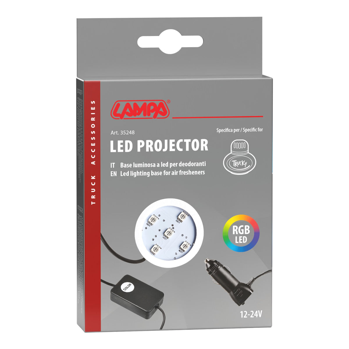 Lampa Trucky Led, base luminosa a led 12/24V - 7 colori 35248