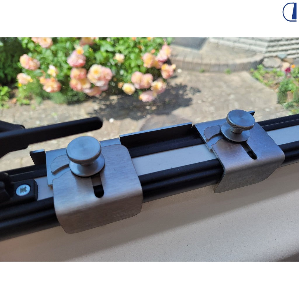 Di-Tec Kit antieffrazione Large per finestre a compasso camper in inox