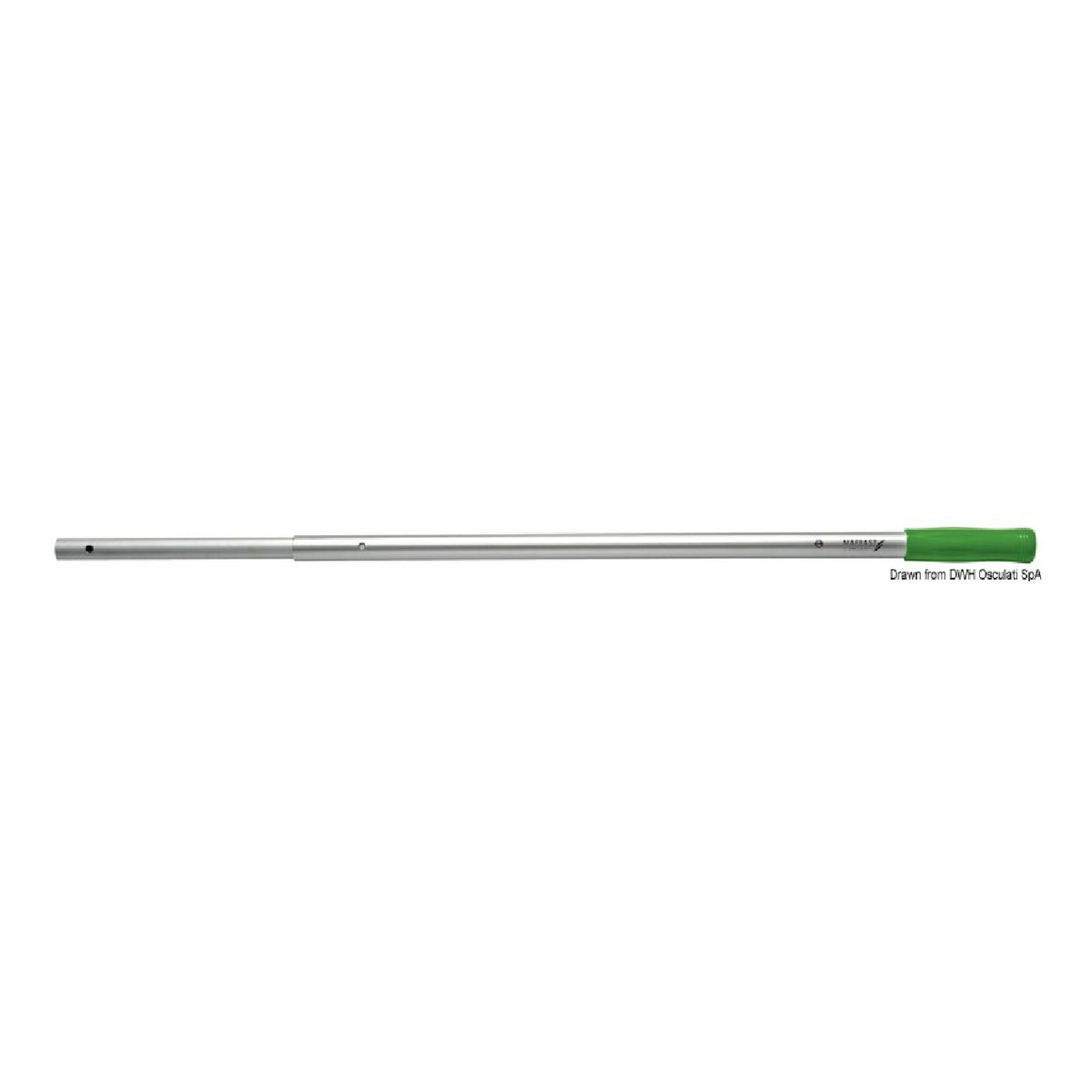 Mafrast by Osculati Teleskopgriff aus eloxiertem Aluminium