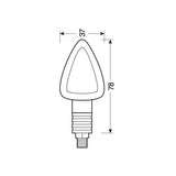 Lampa Focal, indicatori di direzione - 21W - Nero