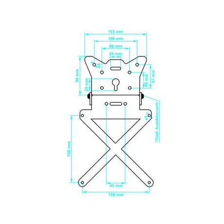 X-Plate lamp, license plate holder