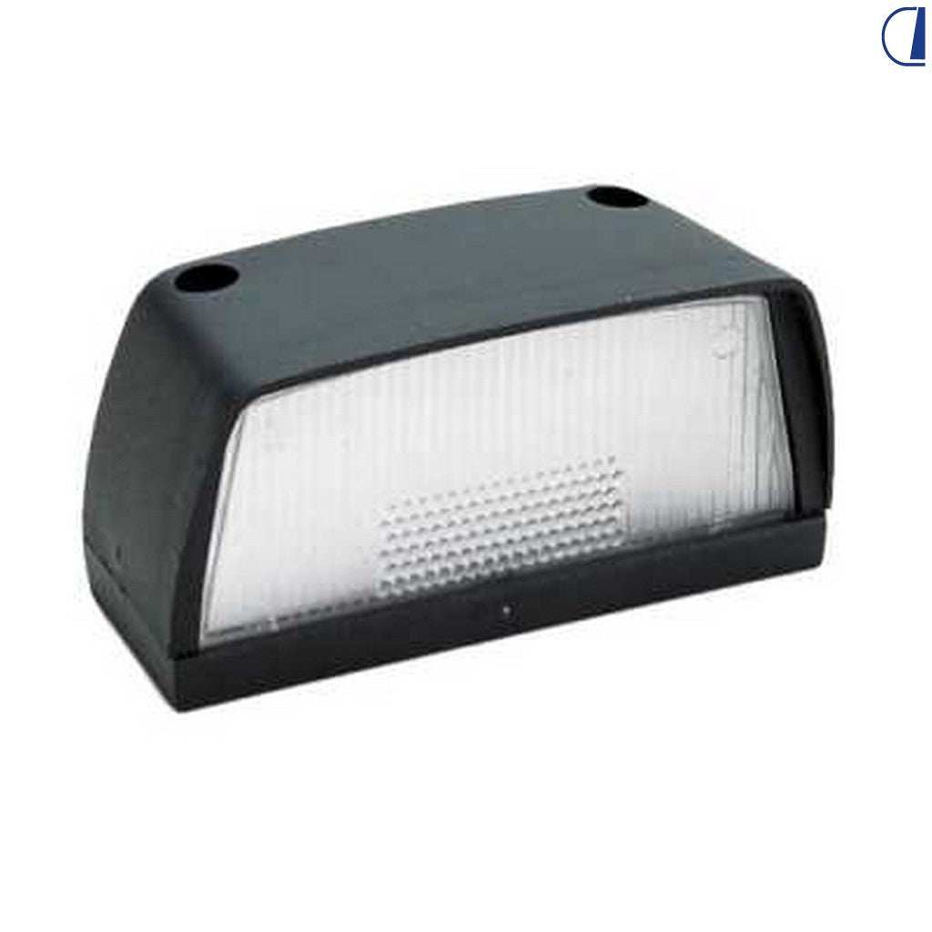 Di-Tec Luce targa verticale 12V per camper, lente PMMA, omol. ECE R4