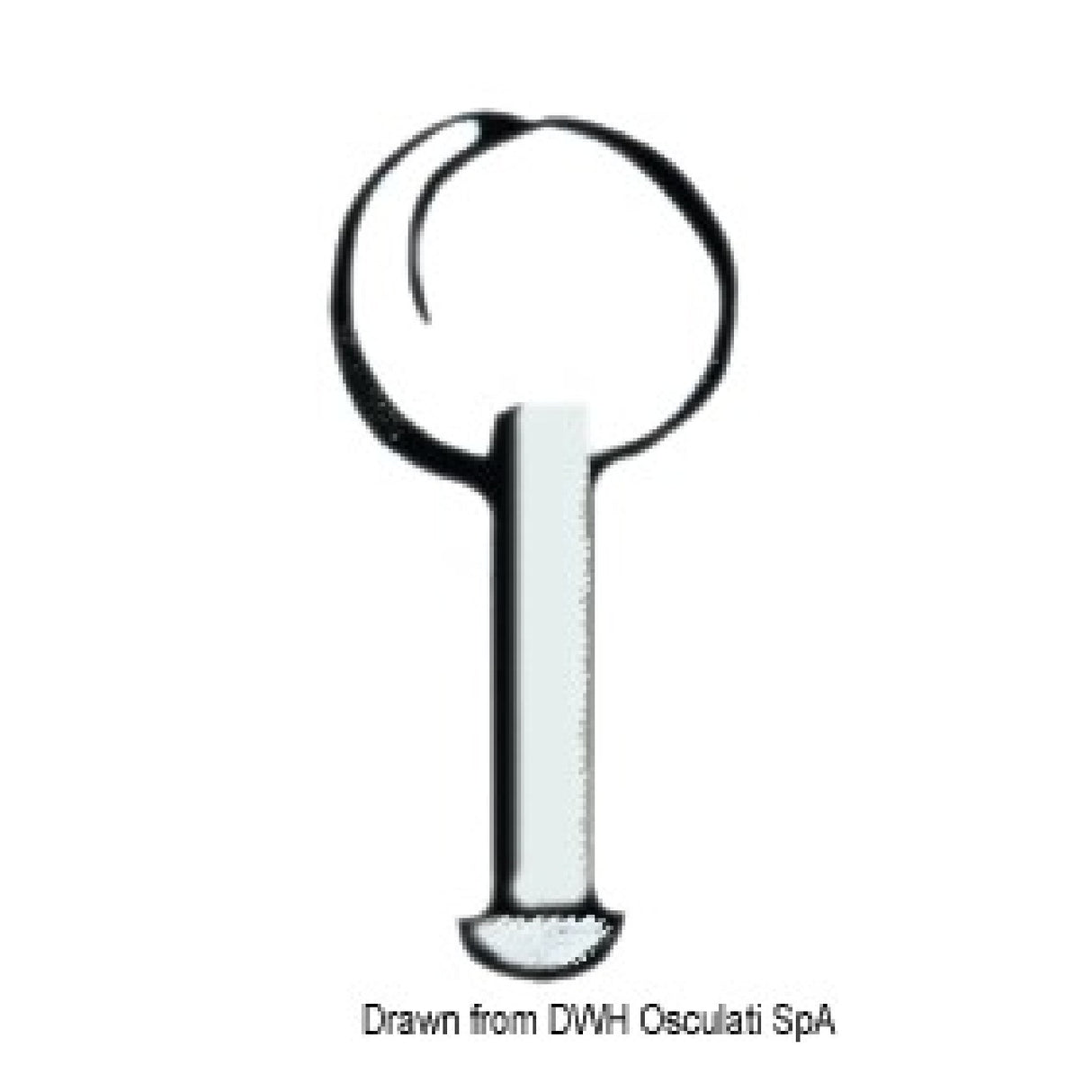 Pin de acero inoxidable sin anilla Viadana