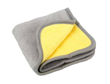 Lampa Premium Quality, panno in microfibra double-face - 30x30 cm - Grigio/Giallo 37179