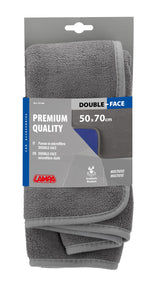 Lampa Premium Quality, panno in microfibra double-face - 50x70 cm - Grigio/Blu 37183