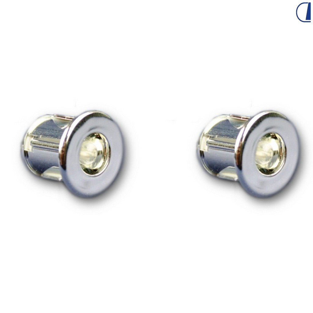 Minispot segnapasso da incasso in plastica Ø foro 14 mm – conf. 2 pz