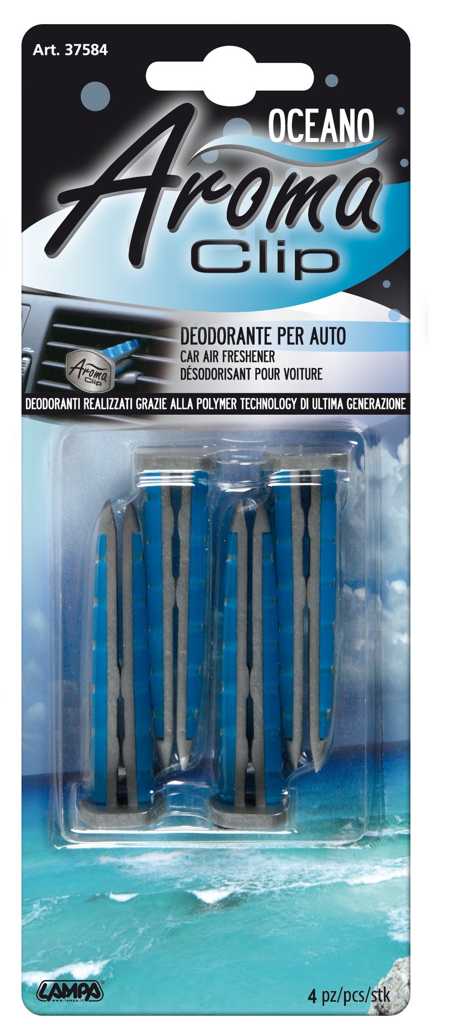 Lampa Aroma Clip, deodorante per abitacolo - Oceano 37584