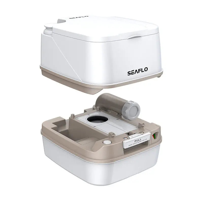WC Portapotti Seaflo 12L - Toilette Portatile Manuale per Campeggio e Nautica - AmerigoStore