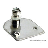 Osculati Placa plana de acero inoxidable rosca 8 mm 38.013.00
