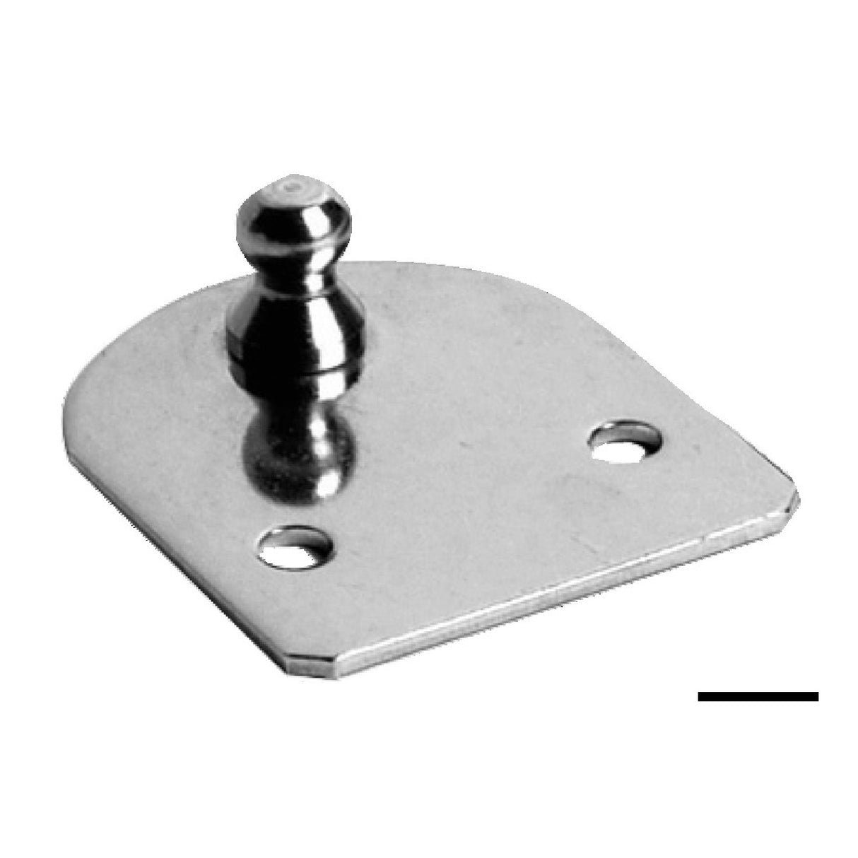 Osculati Placa plana de acero inoxidable esfera 10 mm 38.013.40