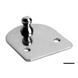 Osculati Placa plana de acero inoxidable esfera 10 mm 38.013.40
