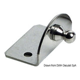 Osculati Platte 90 Kugel 10 mm außen 38.013.41