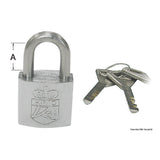 Osculati Set mit 4 Marine-Vorhängeschlössern mit Einzelschlüssel, ABLOY Sicherheitssystem 38.022.34