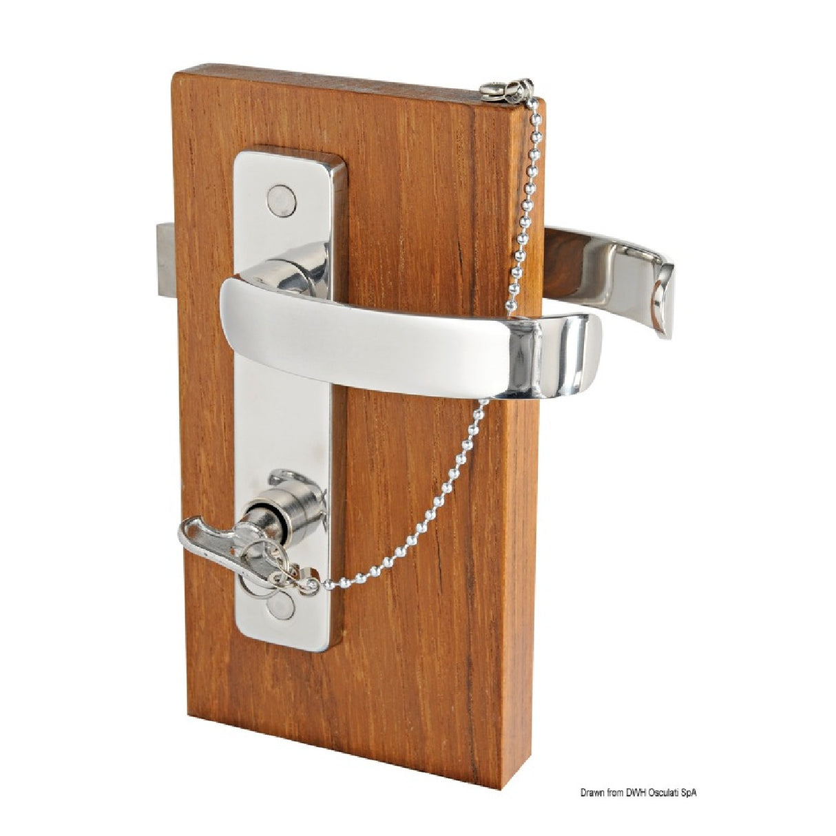 Osculati Contemporary Türgriffe mit Zierleisten, rechts außen + innen 38.129.17 - 1 Paar 38.129.17