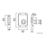 Osculati Yale Türschloss 83x52 mm 38.132.00DX