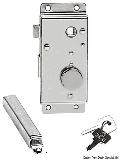 Cerradura exterior derecha Osculati Latón cromado 20 mm 38.132.20DE-20