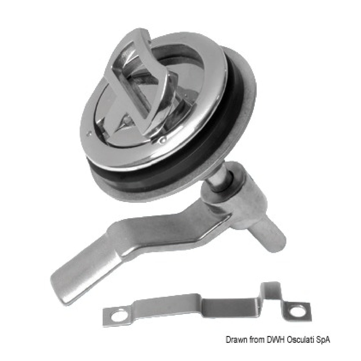 Osculati Stainless steel floor lifter + lock 38.152.02