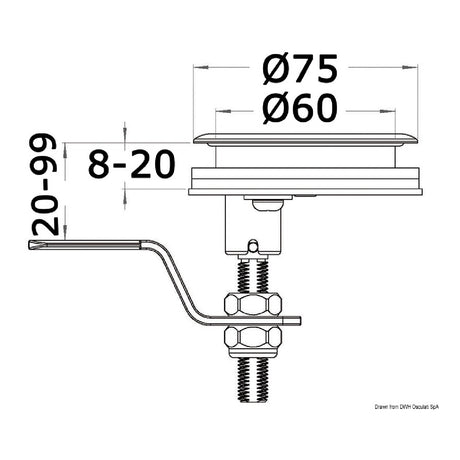 Osculati Alzapagliolo CAM LATCH 38.152.50