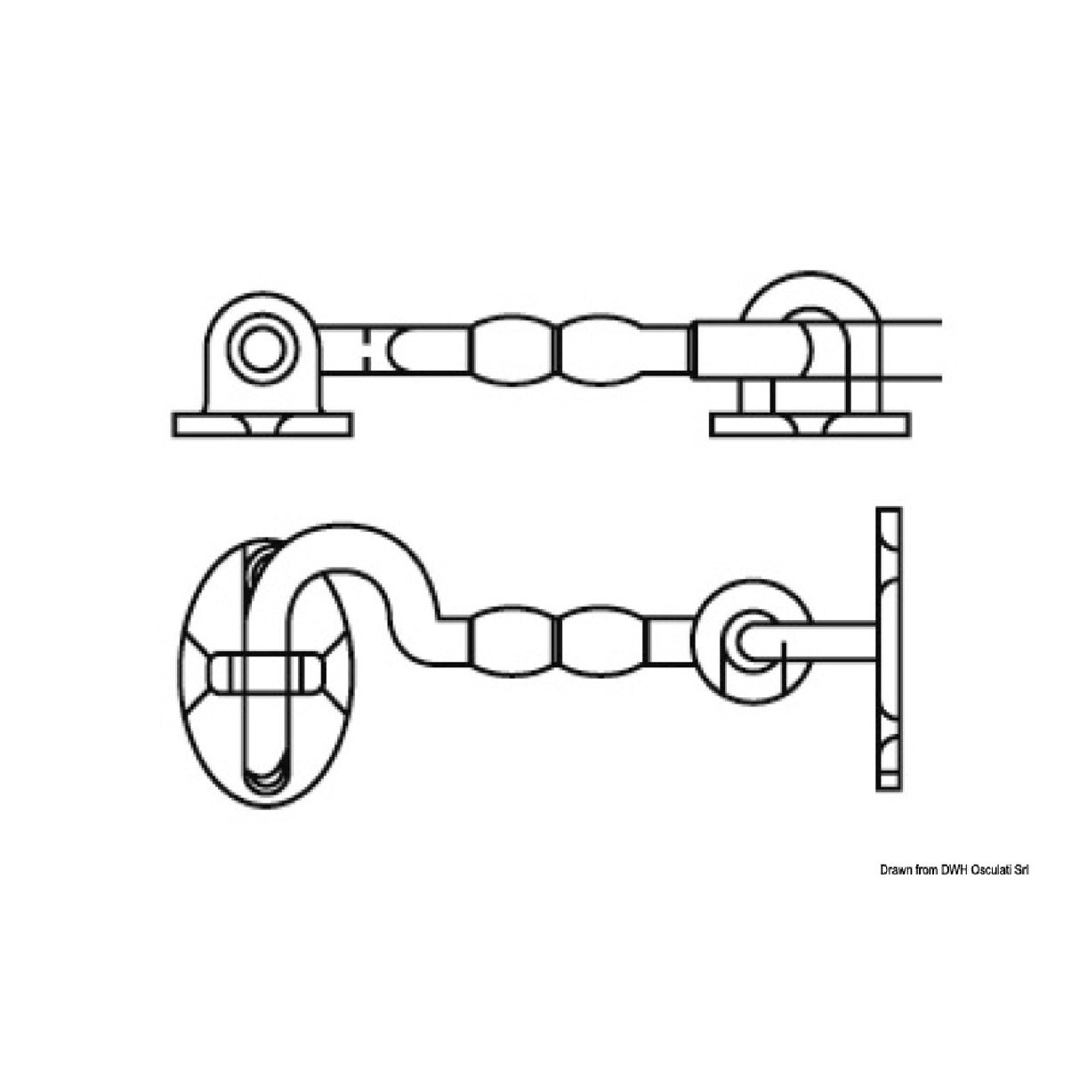 Osculati Türstopperhaken, US-Typ 38.173.10