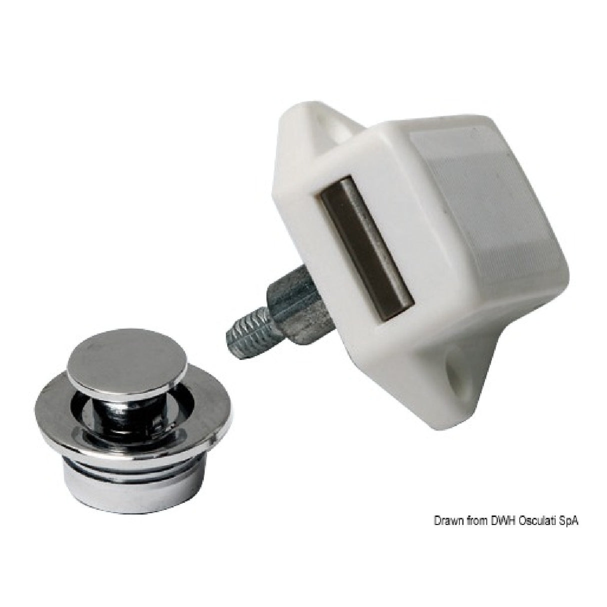 Osculati Verchromter Messingknopf 19 mm 38.182.10