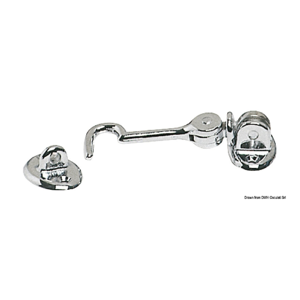 Osculati Chromed brass hook 38.192.79