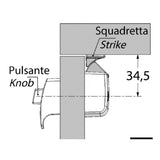 Osculati Pulsante in ottone completo di serratura 38.193.00