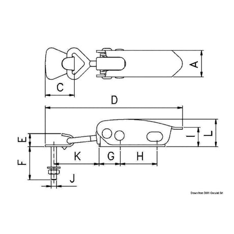 Osculati Elastischer Hebelverschluss 38.207.01