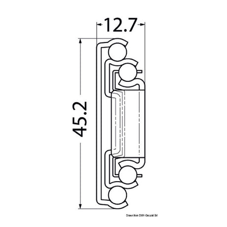 Sugatsune Guida ammortizzata Soft-close per cassetti